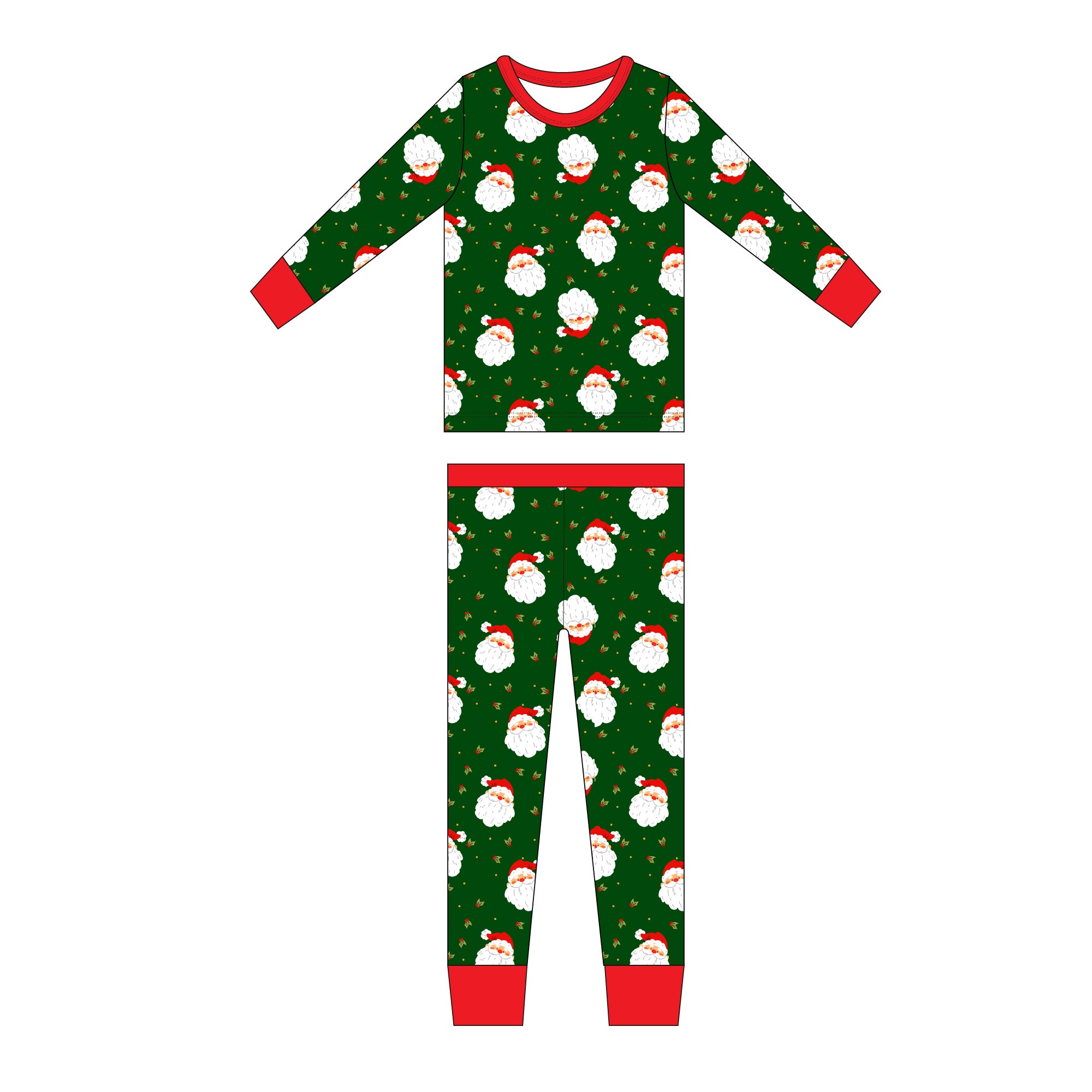Santa Long Sleeve Set