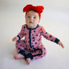 Stars & Stripes Zip Romper
