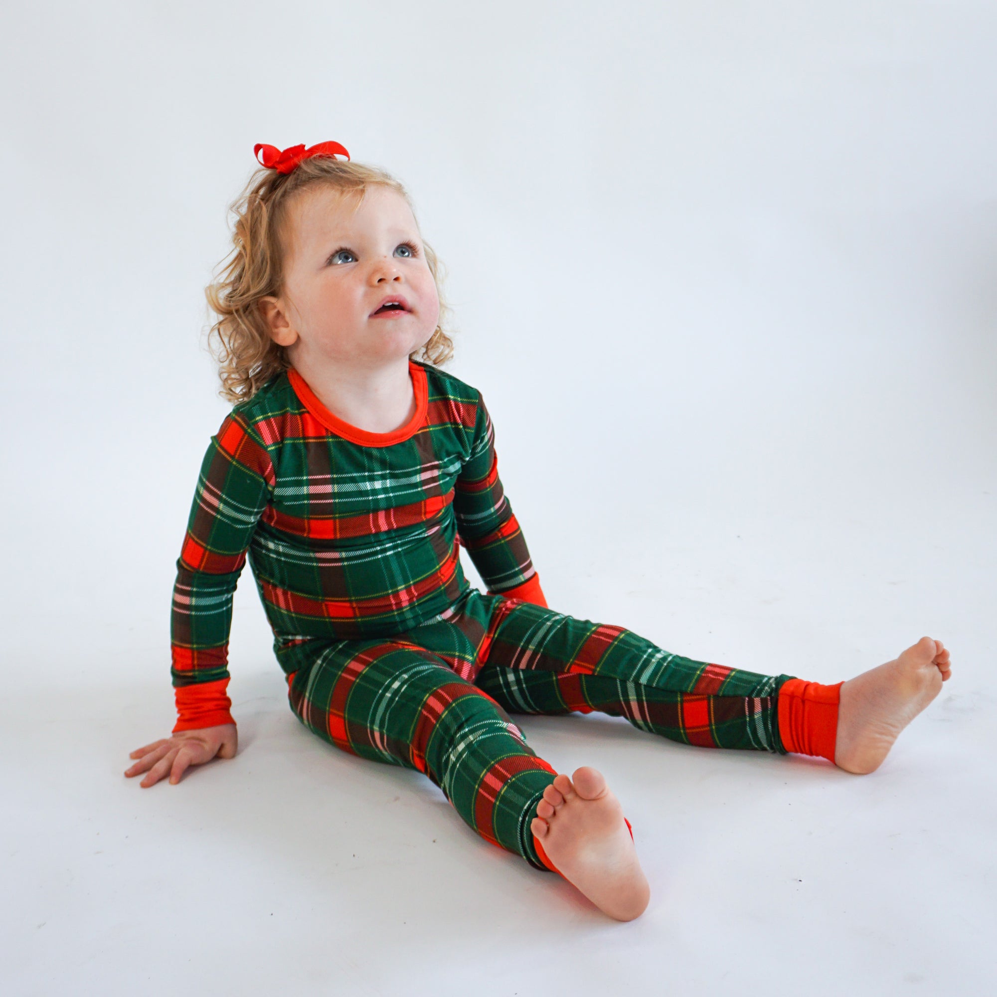 Christmas Plaid Long Sleeve Set